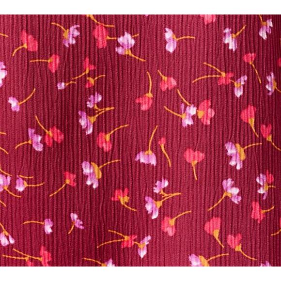 NEW Isaac Mizrahi QVC Woven Crepe Blouse w/ Pleat Detail & Lace Sz 10 Boho Fall - Picture 6 of 10